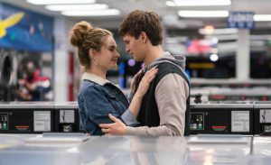 Lily James and Ansel Elgort in Baby Driver