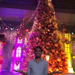 The Little Binger enjoys the lights and snow.| Christmas Town at SM Southmall