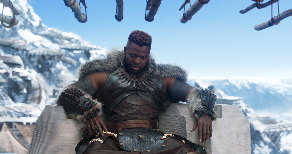 Marvel Studios' BLACK PANTHER. Center: M'Baku (Winston Duke). Ph: Film Frame. ©Marvel Studios 2018 | Credit: Marvel Studios