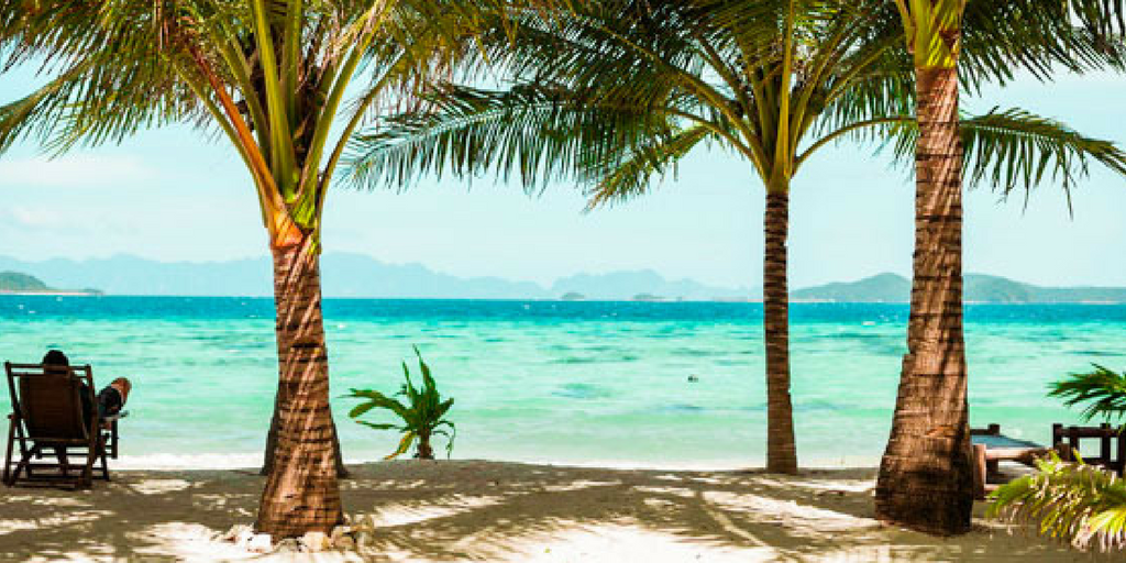 Winning GetGo members can relax in the fresh ocean breeze while enjoying a stunning view of the clear blue waters surrounding the island.