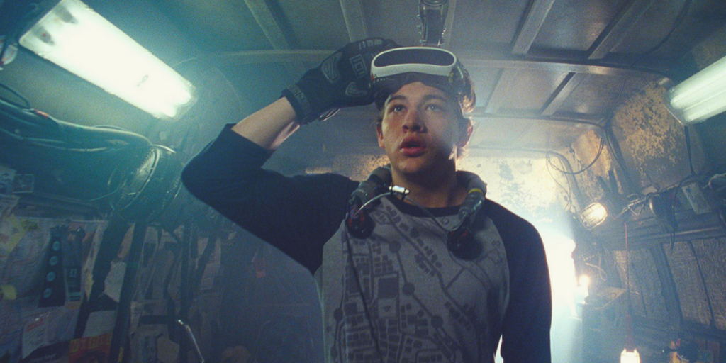 Tye Sheridan as Wade Watts in Ready Player One.