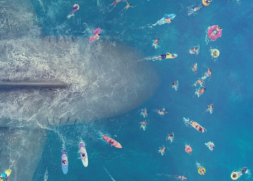 The Meg Chomps on the Crazies | Credit: Warner Bros Pictures