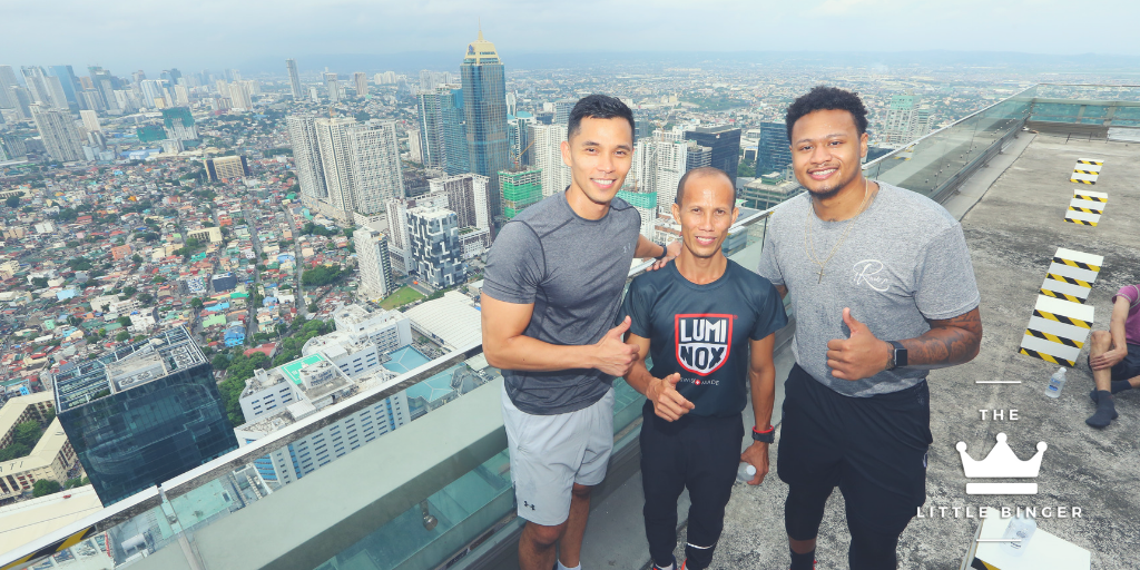 Michael Montes, Director of Recreation and Kerry Sports; Filipino record holder Andrico Mahilum; and basketball player Bobby Ray Parks Jr. | The Little Binger