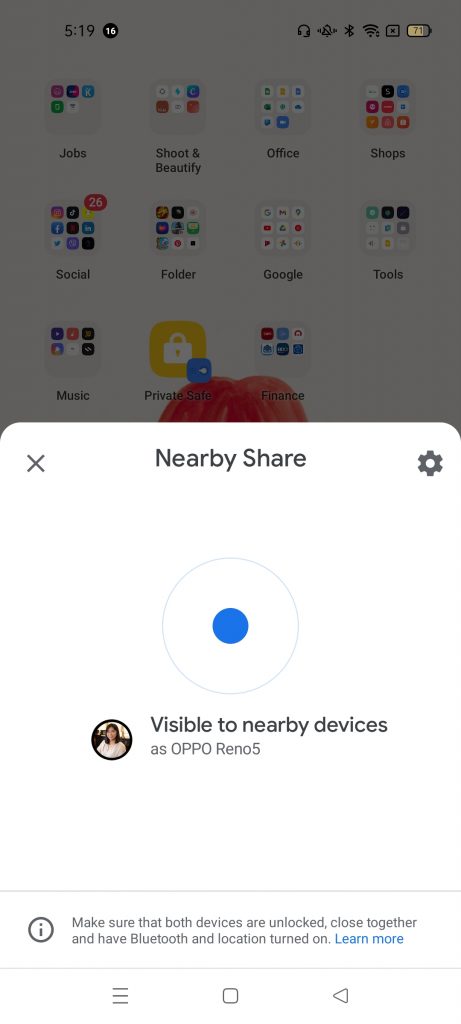 Nearby Share | 8 Ways To Make The Most Out of Your OPPO Reno5 with ColorOs11.1 | The Little Binger