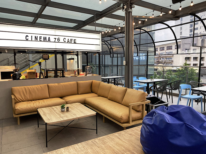 Relax at this cozy interior. | Cinema '76 Cafe: Coffee By The Movies | The Little Binger