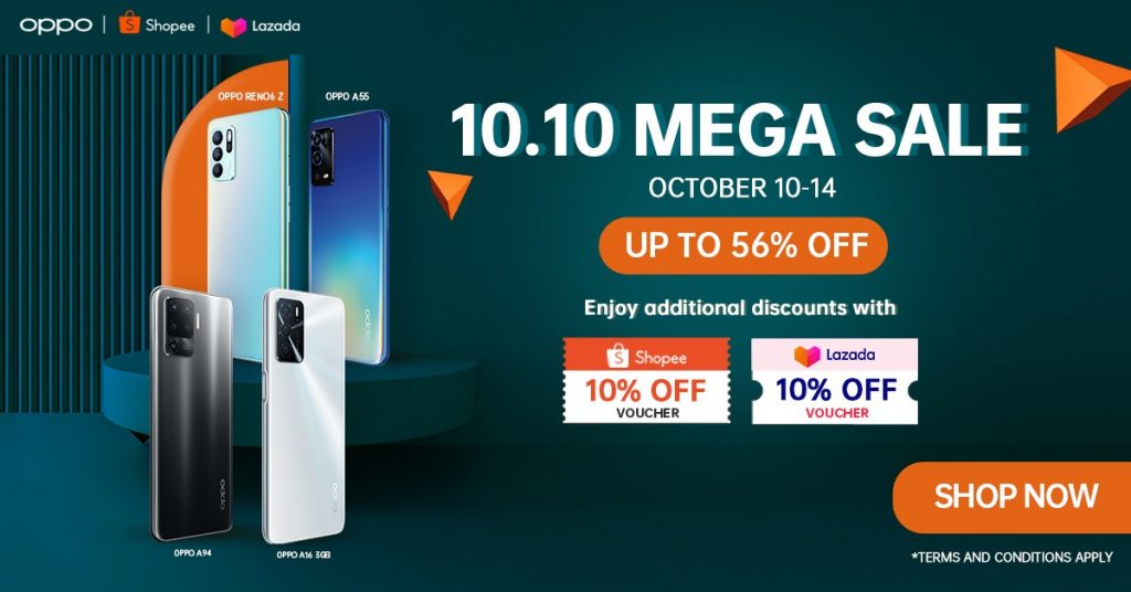 OPPO’s 10.10 Mega Sale Up To 56% Off!